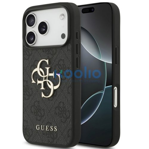 Guess 4G Big Logo Apple iPhone 17 Pro hátlap tok, fekete