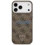 Guess 4G Triangle Logo Apple iPhone 17 Pro Max MagSafe hátlap tok, barna