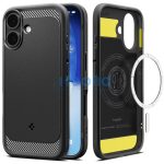 Spigen Rugged Armor MagFit Apple iPhone 17 tok, MagSafe, Matte Black, fekete