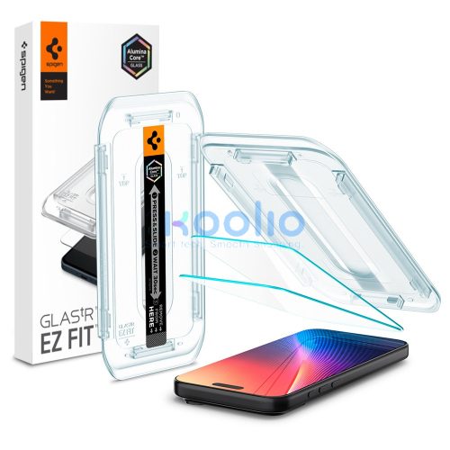 Spigen Glas.tR EZ Fit HD Apple iPhone Air (2025) tempered kijelzővédő fólia felhelyező kerettel (2db)