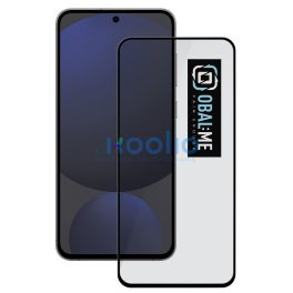   OBAL:ME 5D Samsung Galaxy S25 FE kijelzővédő üvegfólia, fekete