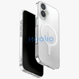   Uniq Airsuit Magclick Apple iPhone 17 MagSafe szilikon tok, átlátszó