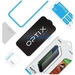 Uniq Optix Matte Apple iPhone 17 tempered glass kijelzővédő üvegfólia felhelyező kerettel, fekete