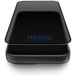 Uniq Optix privacy Apple iPhone 17 tempered glass kijelzővédő üvegfólia felhelyező kerettel, privacy