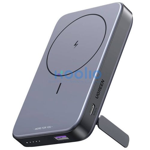 Ugreen PB206 mágneses Powerbank / külső akkumulátor, USB-A-USB-C, 10000mAh, 20W, szürke