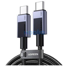   Ugreen L513 USB-C-USB-C töltő- és adatkábel, PD, 2m, fekete
