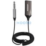Ugreen CM309 Bluetooth 5.3 audio vevő jack csatlakozóval, fekete