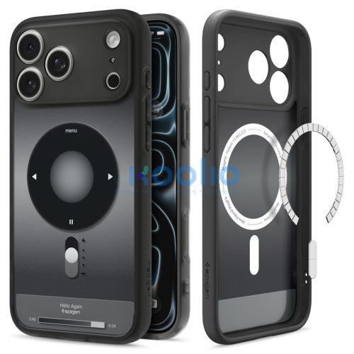 Spigen Ultra Hybrid MagFit Apple iPhone 17 Pro tok, MagSafe, Classic Black, fekete