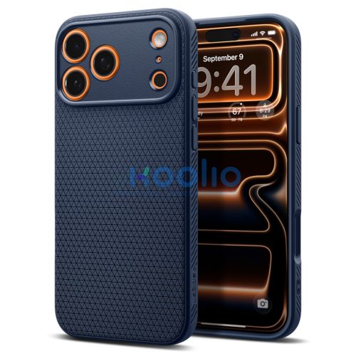 Spigen Liquid Air Apple iPhone 17 Pro Max tok, Navy Blue, kék