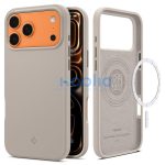 Spigen Silicone Fit Magfit Apple iPhone 17 Pro tok, MagSafe, Stone, szürke