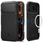 Spigen Optik Armor MagFit Apple iPhone 17 Pro Max tok, MagSafe, Black, fekete