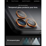 Spigen Glas.tR EZ Fit Optik Pro Apple iPhone 17 Pro / 17 Pro Max / 16 Pro / 16 Pro Max / 15 Pro / 15 Pro Max / 14 Pro / 14 Pro Max, Tempered kameralencse-védő fólia felhelyező kerettel, narancs (2db)