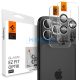 Spigen Glas.tR EZ Fit Optik Pro Apple iPhone 17 Pro / 17 Pro Max / 16 Pro / 16 Pro Max / 15 Pro / 15 Pro Max / 14 Pro / 14 Pro Max, Tempered kameralencse-védő fólia felhelyező kerettel, ezüst (2db)