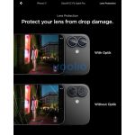 Spigen Glas.tR EZ Fit Optik Pro Apple iPhone 17 / 16 Plus / 16, Tempered kameralencse-védő fólia felhelyező kerettel, kék (2db)