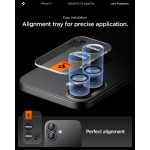 Spigen Glas.tR EZ Fit Optik Pro Apple iPhone 17 / 16 Plus / 16, Tempered kameralencse-védő fólia felhelyező kerettel, kék (2db)