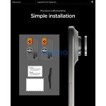 Spigen Glas.tR EZ Fit Optik Pro Apple iPhone Air (2025) Tempered kameralencse-védő fólia felhelyező kerettel, ezüst (2db)