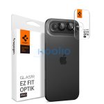 Spigen Glas.tR EZ Fit Optik Pro Apple iPhone Air (2025) Tempered kameralencse-védő fólia felhelyező kerettel, fekete (2db)