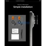 Spigen Glas.tR EZ Fit Optik Pro Apple iPhone Air (2025) Tempered kameralencse-védő fólia felhelyező kerettel, fekete (2db)