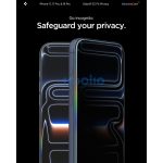 Spigen Glas.tR EZ Fit Privacy Apple iPhone Air (2025) tempered kijelzővédő fólia felhelyező kerettel (2db)