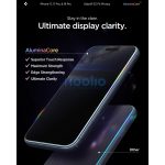 Spigen Glas.tR EZ Fit Privacy Apple iPhone Air (2025) tempered kijelzővédő fólia felhelyező kerettel