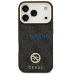 Guess 4G Strass Logo Apple iPhone 17 Pro Max MagSafe tok kameravédő peremmel, fekete-arany