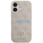 Guess 4G Strass Logo Apple iPhone 17 MagSafe tok kameravédő peremmel, rózsaszín-arany