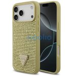 Guess Rhinestone Triangle Apple iPhone 17 Pro hátlap tok, arany