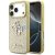 Guess Fixed Glitter Big 4G Apple iPhone 17 Pro hátlap tok, csillámos, arany