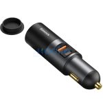 Baseus Share Together 2×USB-A autós gyorstöltő, szivargyújtó kimenettel, 60W, szürke