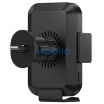 Baseus Halo autós tartó / vezeték nélküli autós töltő, szellőzőrácsra rögzíthető, 15W, fekete