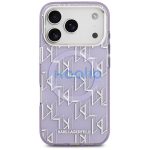 Karl Lagerfeld IML KL Monogram Apple iPhone 17 Pro MagSafe kompatibilis hátlap tok, lila