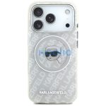 Karl Lagerfeld IML Karl Head Logo Apple iPhone 17 Pro MagSafe kompatibilis hátlap tok, szürke