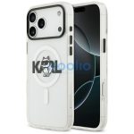 Karl Lagerfeld IML Karl Head Logo Apple iPhone 17 MagSafe kompatibilis hátlap tok, átlátszó