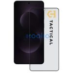 Tactical Glass Shield Privacy Stealth 5D Samsung Galaxy S25 Edge betekintésgátló kijelzővédő üvegfólia, fekete