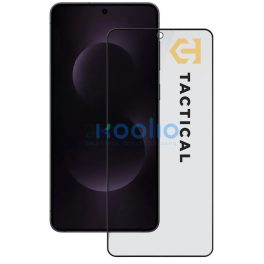   Tactical Glass Shield Privacy Stealth 5D Samsung Galaxy S25 Edge betekintésgátló kijelzővédő üvegfólia, fekete