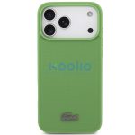 Lacoste Iconic Petit Pique Apple iPhone 17 Pro Max MagSafe tok + kártyatartó pénztárca, zöld