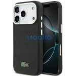 Lacoste Iconic Petit Pique Metal Logo Apple iPhone 17 Pro Max MagSafe tok kameravédő peremmel, fekete