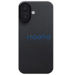 Pitaka Ultra-Slim MagSafe Apple iPhone 17 hátlap tok, fekete-szürke