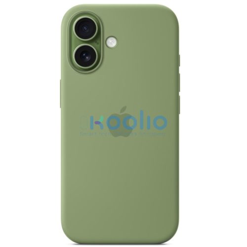 Apple iPhone 17 gyári szilikon tok, MagSafe, világoszöld