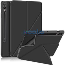  Origami Smart Case Samsung Galaxy Tab S9 Plus / Tab S10 Plus / S9 FE Plus mappa tok, érintőceruza tartóval, fekete