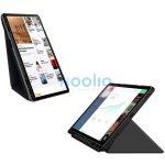 Origami Smart Case Samsung Galaxy Tab S7 Plus / Tab S7 FE / Tab S8 Plus mappa tok, érintőceruza tartóval, fekete