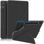 Origami Smart Case Samsung Galaxy Tab S7 / Tab S8 mappa tok, érintőceruza tartóval, fekete