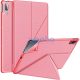 Origami Smart Case Apple iPad Air 11 (2024 / 2025) / iPad Air 4 / 5 (2020 / 2022) mappa tok, érintőceruza tartóval, rózsaszín