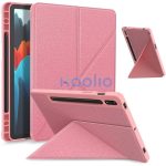 Origami Smart Case Apple iPad Air 11 (2024 / 2025) / iPad Air 4 / 5 (2020 / 2022) mappa tok, érintőceruza tartóval, rózsaszín