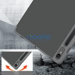 Origami Smart Case Apple iPad 11 2025 / iPad 10.9 2022 mappa tok, érintőceruza tartóval, szürke