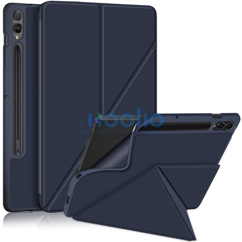 Origami Smart Case Apple iPad 11 2025 / iPad 10.9 2022 mappa tok, érintőceruza tartóval, sötétkék