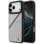 BMW M Tricolor Metal Logo Apple iPhone 17 Pro Max MagSafe hátlap tok, szürke