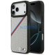 BMW M Tricolor Metal Logo Apple iPhone 17 Pro Max MagSafe hátlap tok, szürke