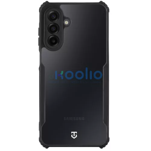 Tactical Quantum Stealth Samsung Galaxy A17 hátlap tok, átlátszó/fekete