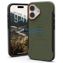   UAG Civilian Apple iPhone 17 hátlap tok, MagSafe, olive/orange